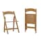 Flash Furniture Holden Commercial Grade Oak Solid Wood Folding Dining Chair, 2PK 2-ZH-8005-3-OAK-GG - alternate 1